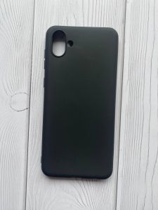 Силіконовий матовий чохол для SAMSUNG Galaxy A04 Чорний