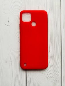 Силіконовий матовий чохол для Realme C21Y Червоний