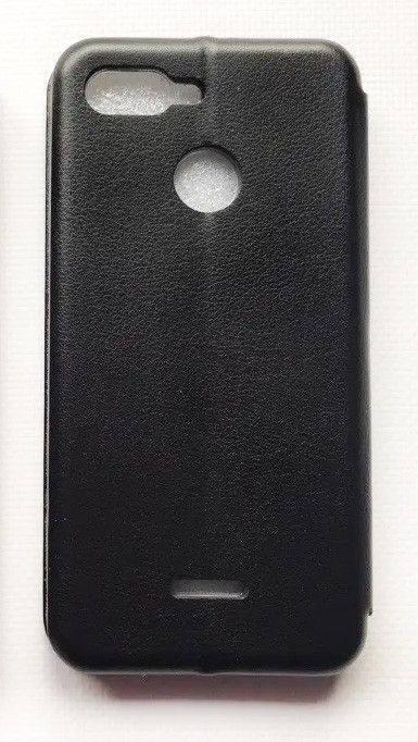 Чохол-книжка з малюнком для Xiaomi Redmi 6 Чорний :: Сердечка жовті (принт 259)