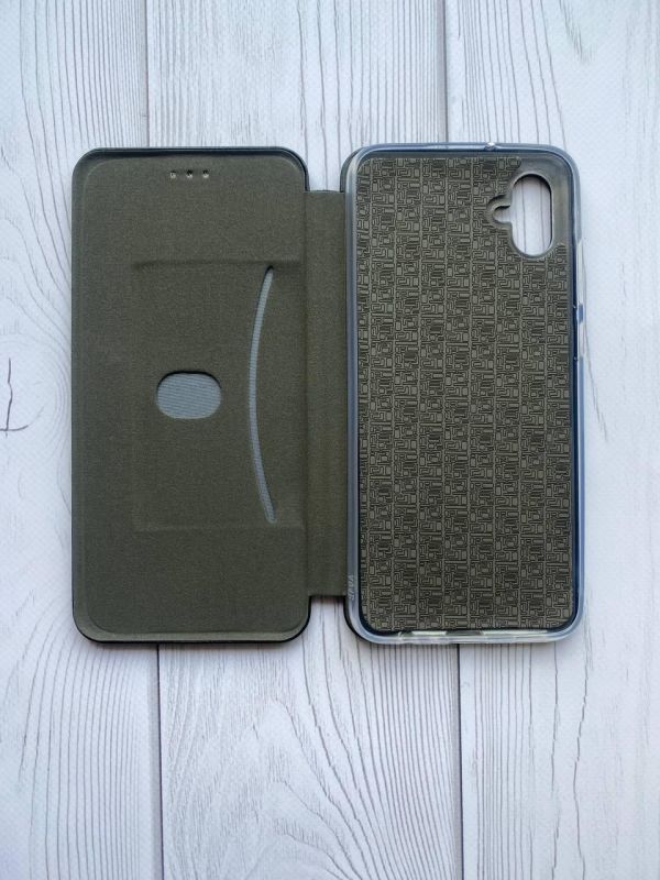 Чохол-книжка з малюнком для Samsung Galaxy A04E/ A042 Чорний :: Тризуб Україна (принт 256)