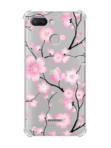 Чохол із потовщеними кутами для Xiaomi Redmi 6 :: Квітуча сакура (принт 282)