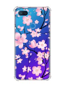 Чохол із потовщеними кутами на Xiaomi Mi 8 Lite :: Квітуча сакура (принт 282)