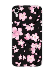 Матовий чорний чохол на Apple iPhone XR :: Квітуча сакура (принт 282)