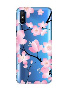 Прозорий чохол на Xiaomi Redmi 9A  :: Квітуча сакура (принт 282)
