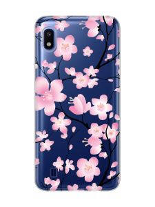 Прозорий чохол на Samsung Galaxy A10 (2019) A105 :: Квітуча сакура (принт 282)