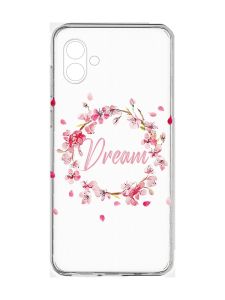 Прозорий чохол на Samsung Galaxy A04e/A042 :: Віночок з сакури (принт 284)