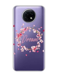 Прозорий чохол на Xiaomi Redmi Note 9T/Redmi Note 9 5G :: Віночок з сакури (принт 284)