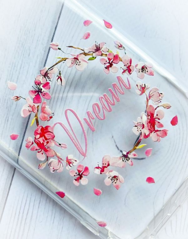 Чохол з потовщеними кутами на Samsung Galaxy S21 Plus :: Віночок з сакури (принт 284)