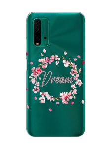 Прозорий чохол на Xiaomi Redmi 9T  :: Віночок з сакури (принт 284)