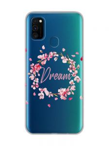 Прозорий чохол на Samsung Galaxy M30s/М21  :: Віночок з сакури (принт 284)