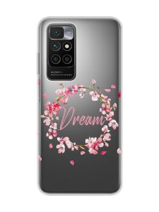 Прозорий чохол для Xiaomi Redmi 10 :: Віночок з сакури (принт 284)