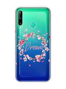 Прозорий чохол для Huawei Р40 lite E / Y7p  :: Віночок з сакури (принт 284)