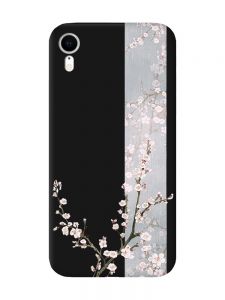Матовий чорний чохол на Apple iPhone XR :: Квітуча сакура (принт 285)