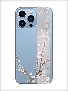 Прозорий чохол на Apple iPhone 13 Pro Max :: Квітуча сакура (принт 285)