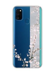 Прозорий чохол на Samsung Galaxy M30s/М21  :: Квітуча сакура (принт 285)