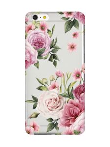 Прозорий чохол на iPhone 6+/6 Plus :: Рожеві квіти (принт 287)