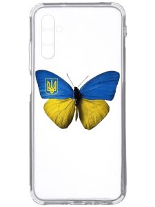 Прозорий чохол на Samsung Galaxy A34 5G/A346 :: Метелик Україна (принт 255)