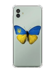 Чохол з потовщеними кутами на Samsung Galaxy M13 5G :: Метелик Україна (принт 255)