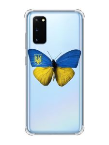 Чохол із потовщеними кутами на Samsung Galaxy S20 Plus :: Метелик Україна (принт 255)