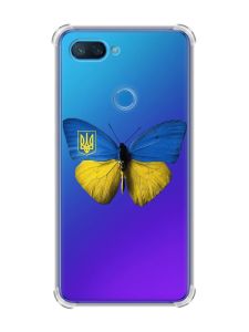 Чохол із потовщеними кутами на Xiaomi Mi 8 Lite :: Метелик Україна (принт 255)