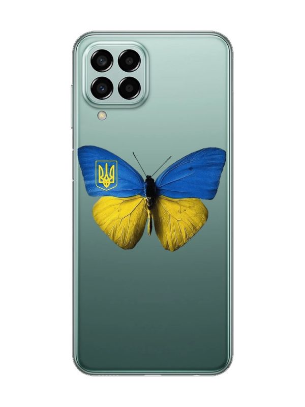 Прозорий чохол на Samsung Galaxy M33 5G :: Метелик Україна (принт 255)