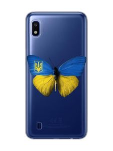 Прозорий чохол на Samsung Galaxy A10 (2019) A105 :: Метелик Україна (принт 255)