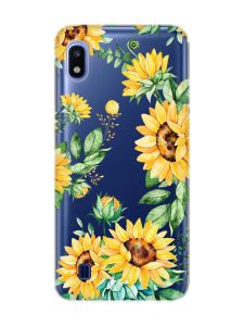 Прозорий чохол на Samsung Galaxy A10 (2019) A105 :: Соняхи (принт 288)