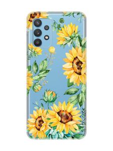 Прозорий чохол на Samsung Galaxy A32 :: Соняхи (принт 288)