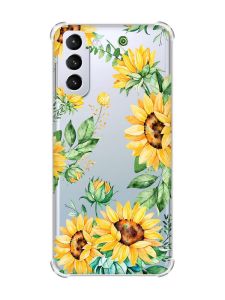 Чохол з потовщеними кутами на Samsung Galaxy S21 (G991) :: Соняхи (принт 288)