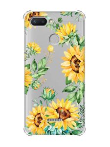 Чохол із потовщеними кутами для Xiaomi Redmi 6 :: Соняхи (принт 288)