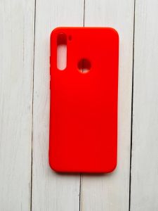Силіконовий матовий чохол для Xiaomi Redmi Note 8T Червоний