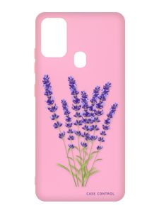 Матовий рожевий чохол на Samsung Galaxy M30s/M21 :: Лаванда (принт 28)