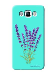 Матовий бірюзовий чохол на Samsung Galaxy J7(2016) J710 :: Лаванда (принт 28)