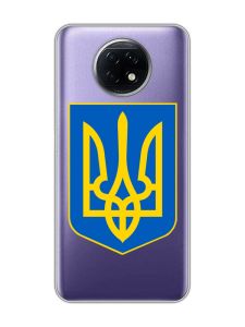 Прозорий чохол на Xiaomi Redmi Note 9T/Redmi Note 9 5G :: Тризуб Україна (принт 256)