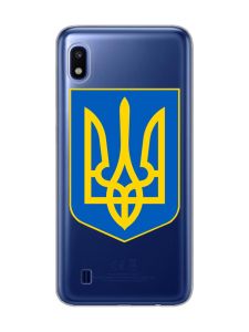 Прозорий чохол на Samsung Galaxy A10 (2019) A105 :: Тризуб Україна (принт 256)