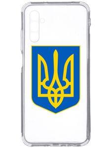 Прозорий чохол на Samsung Galaxy A34 5G/A346 :: Тризуб Україна (принт 256)