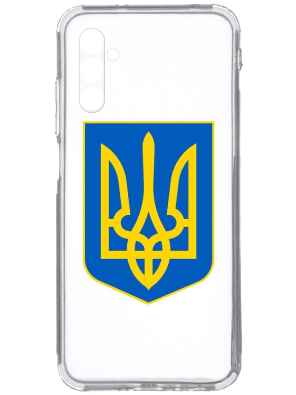 Прозорий чохол на Samsung Galaxy A34 5G/A346 :: Тризуб Україна (принт 256)