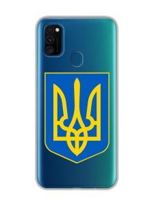 Прозорий чохол на Samsung Galaxy M30s/М21  :: Тризуб Україна (принт 256)
