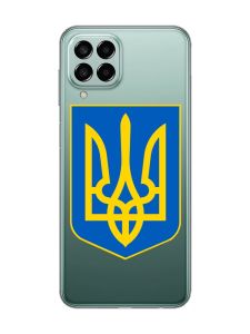 Прозорий чохол на Samsung Galaxy M33 5G :: Тризуб Україна (принт 256)