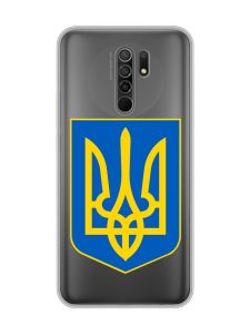 Прозорий чохол на Xiaomi Redmi 9 :: Тризуб Україна (принт 256)