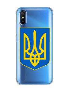 Прозорий чохол на Xiaomi Redmi 9A  :: Тризуб Україна (принт 256)