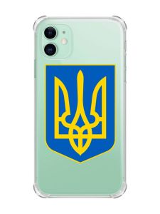 Чохол з потовщеними кутами на Apple iPhone 11 (6.1) :: Тризуб Україна (принт 256)