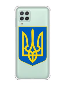 Чохол із потовщеними кутами на Samsung Galaxy A22 5G / A22s 5G :: Тризуб Україна (принт 256)