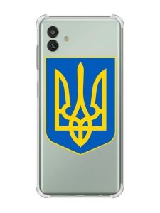 Чохол з потовщеними кутами на Samsung Galaxy M13 5G :: Тризуб Україна (принт 256)