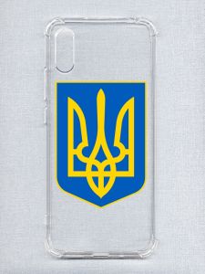 Чохол з потовщеними кутами на Xiaomi Redmi 9A :: Тризуб Україна (принт 256)