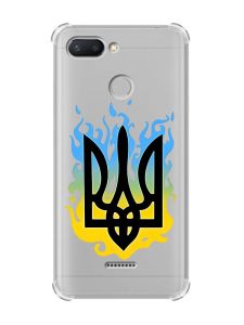 Чохол із потовщеними кутами для Xiaomi Redmi 6 :: Тризуб Полум'я (принт 257)