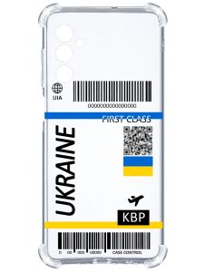 Чохол з потовщеними кутами на Samsung Galaxy A14 5G :: Авіаквиток Україна (принт 262)