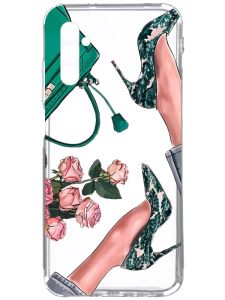 Прозорий чохол на Samsung Galaxy A34 5G/A346 :: Туфельки і квіти (принт 225)