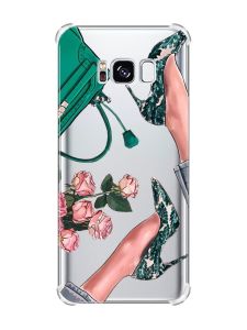 Чохол з потовщеними кутами на Samsung Galaxy S8 :: Туфельки і квіти (принт 225)