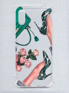Чохол з потовщеними кутами на Xiaomi Redmi 9A :: Туфельки і квіти (принт 225)